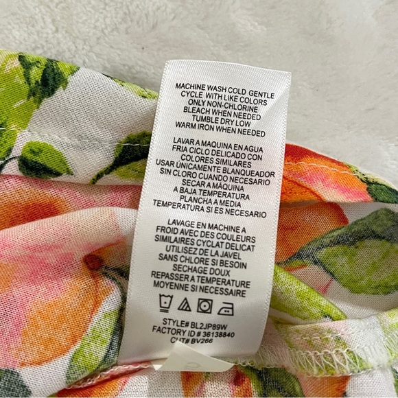 BCBG PARIS Womens Swim Cover Peach Print Size Small Medium NWT - Picture 8 of 10